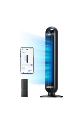 Dreo Nomad TF413S Akıllı Sessiz Kule Tipi Vantilatör WiFi Kumandalı 90 Derece...