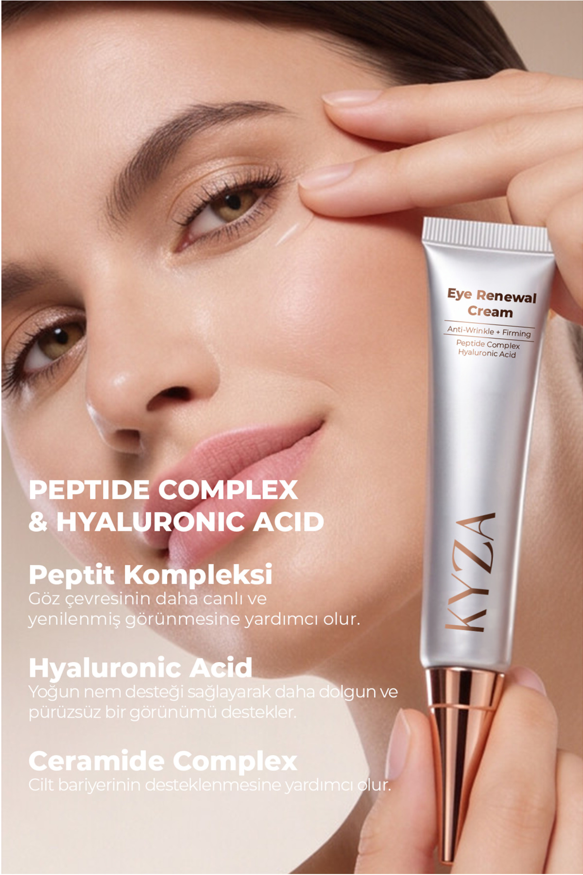 Eye Renewal Cream Işıltı Veren Göz Çevresi Kremi 15 ml — KYZ-GZ — تصویر 5 از 6