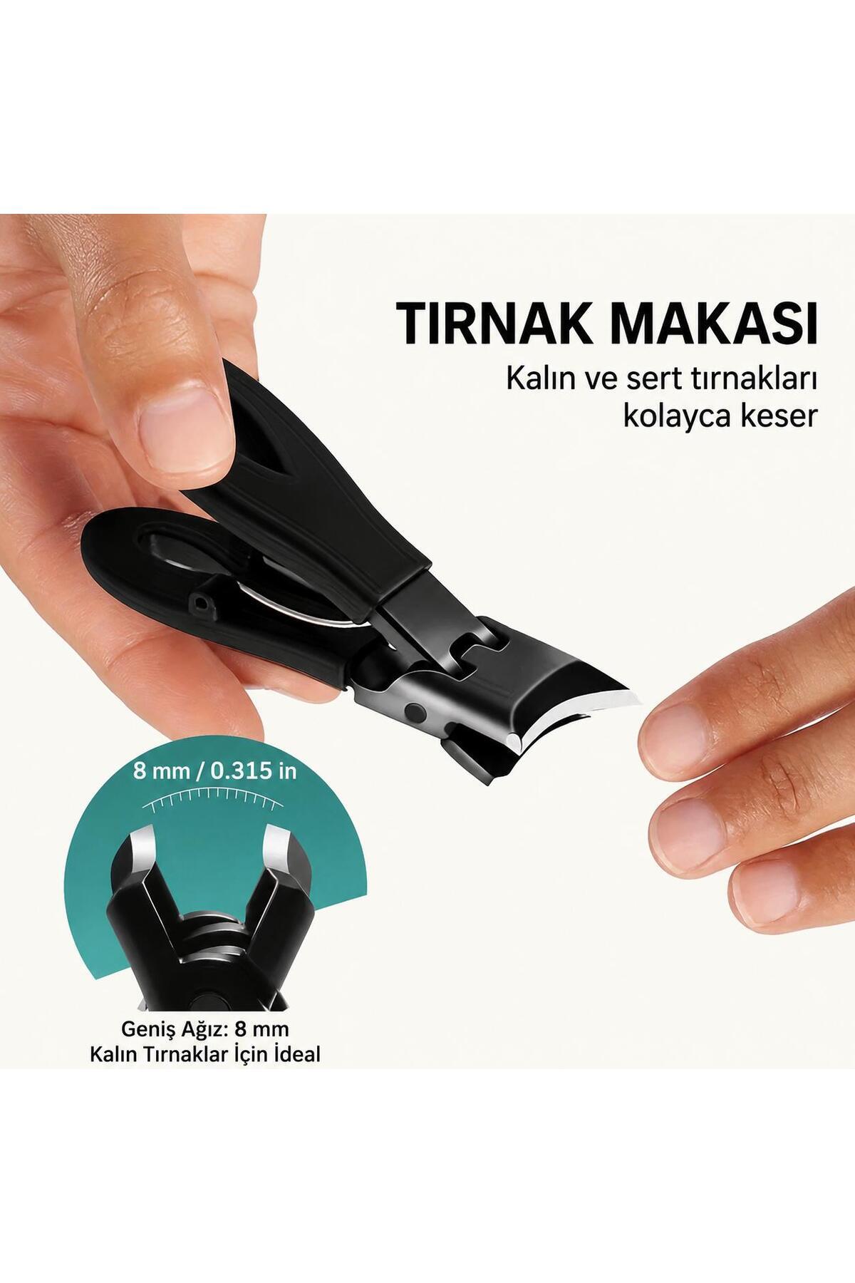 Profesyonel Batık Tırnak Makası Seti 5 Parça Paslanmaz Çelik Pedikür Seti B1pp — تصویر 4 از 7