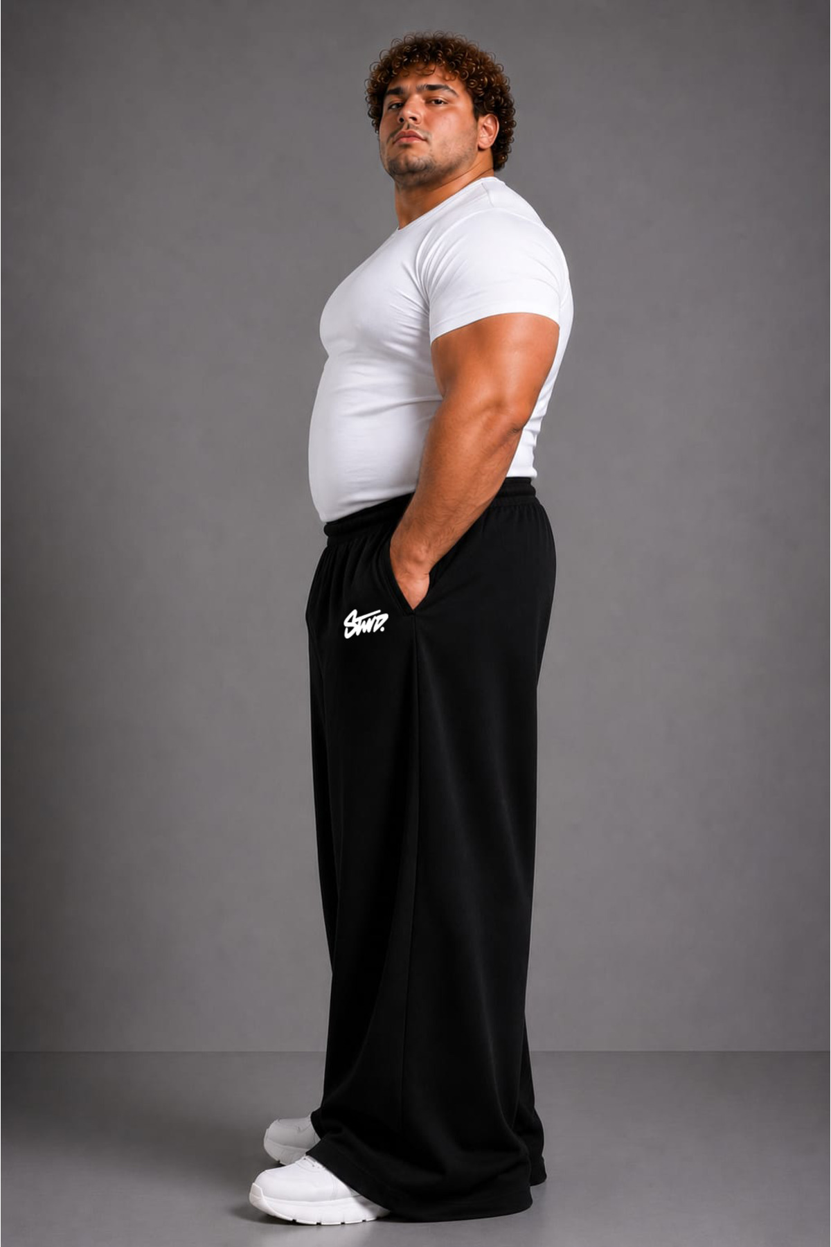 ZAVIXO ERKRK Wide Leg %100 Pamuk Pantolon Rahat Günlük Stil görsel 2