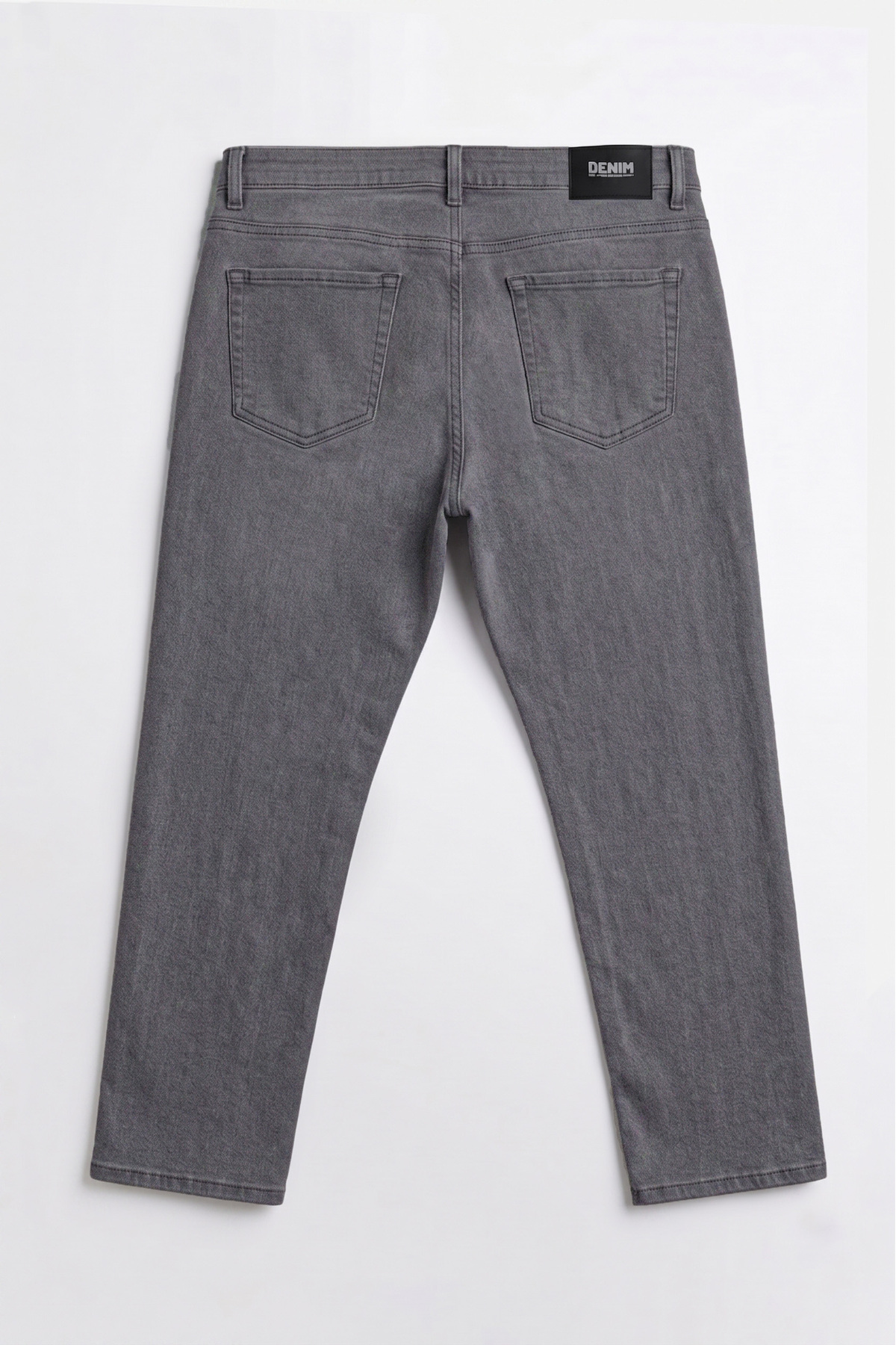 Denim Antrasit Erkek Kot Pantolon Likralı Klasik Kesim Büyük Beden Jean görsel 4
