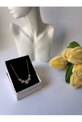 MY JEWELLERY -Zirkon Taşlı Manolya Çiçeği Kolye