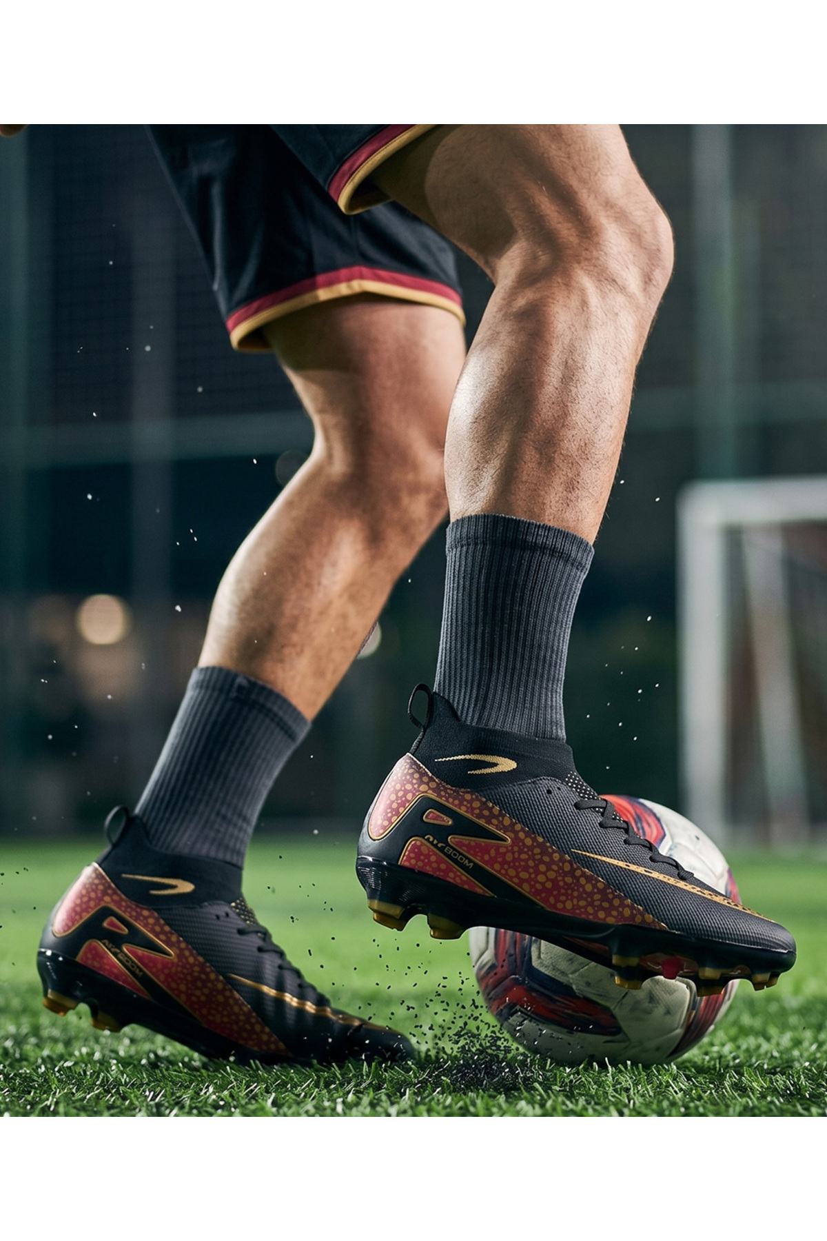 Techsport Laliga Air Unisex Halı Saha Ve Çim Zemin Kramponu Çoraplı Renkli