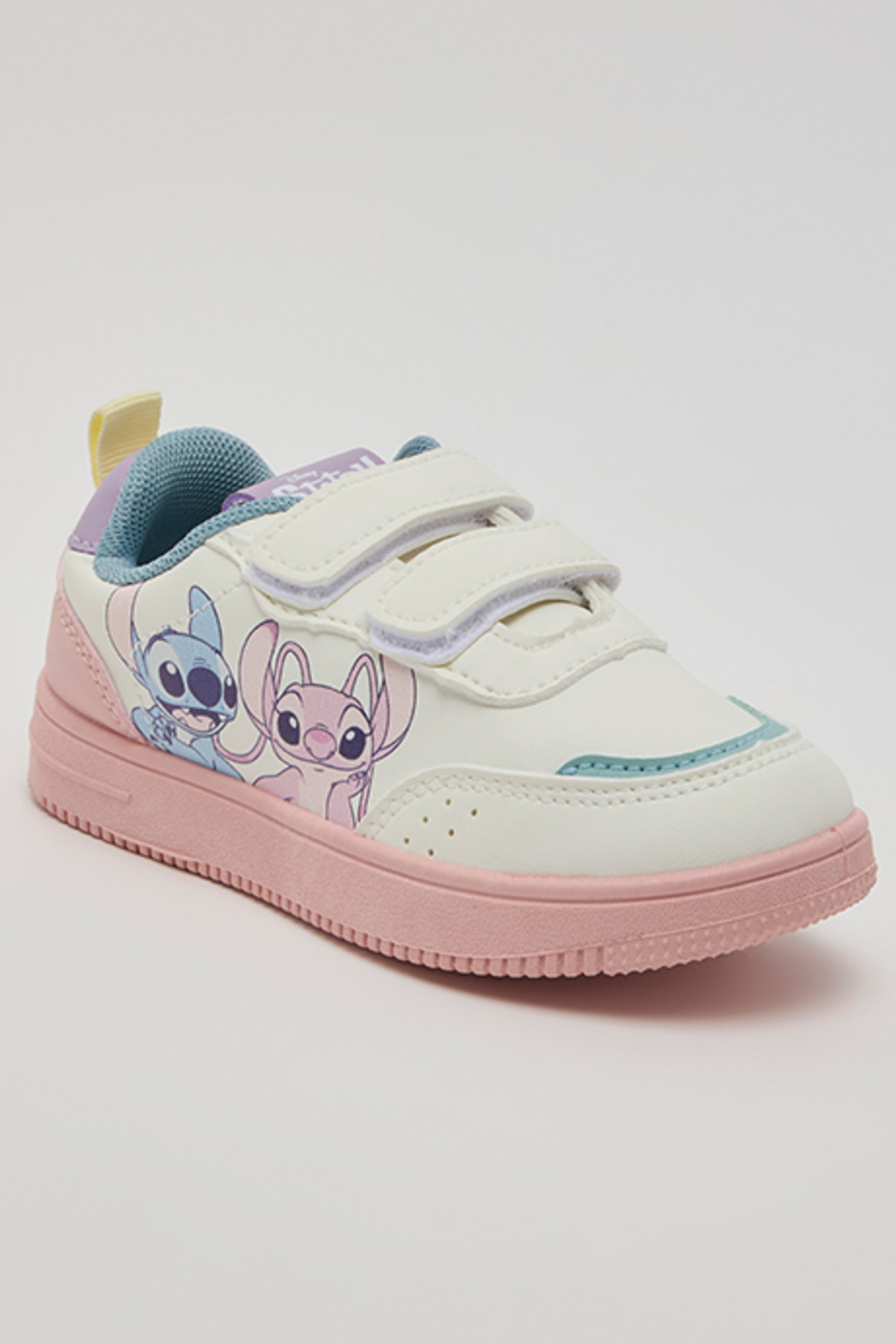 R&B Stitch & Angel Print Velcro Shoes