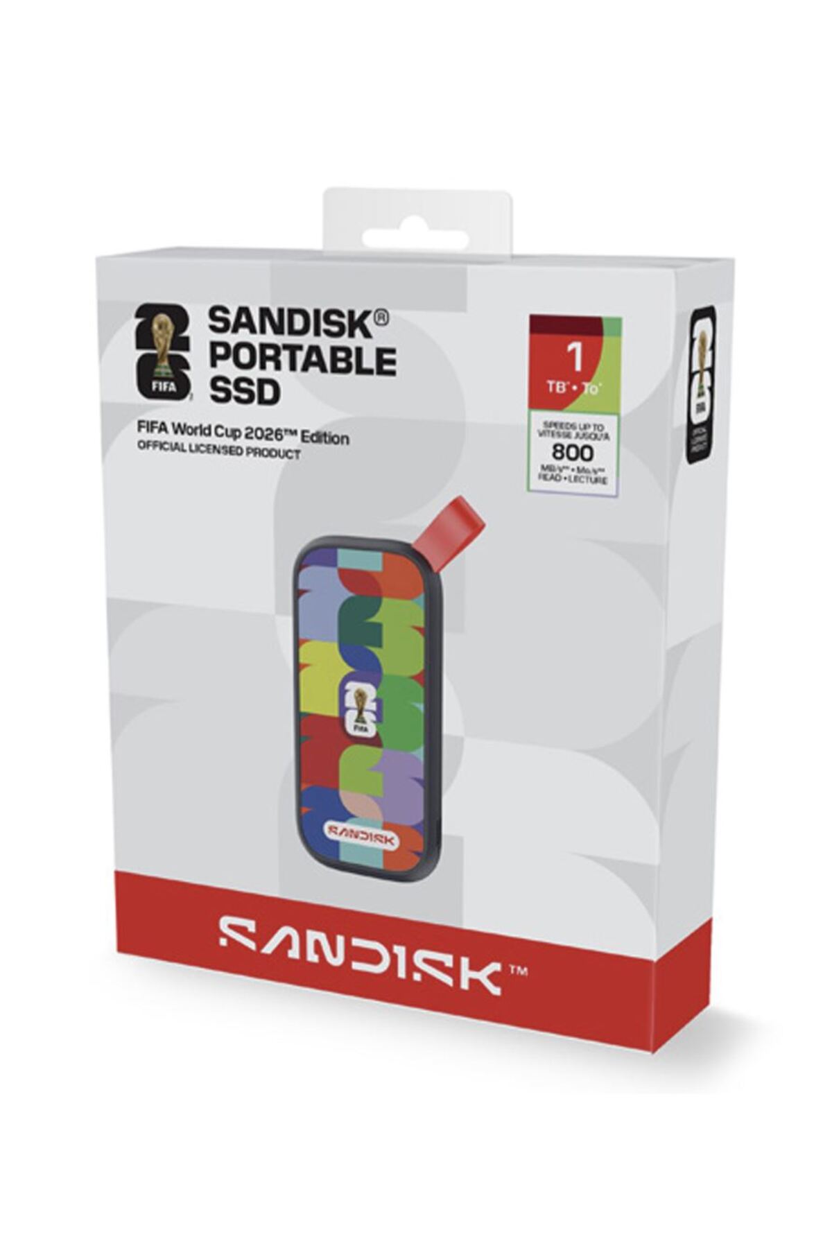 Sandisk FIFA World Cup 2026 Edition 1TB 800MB/s Taşınabilir SSD