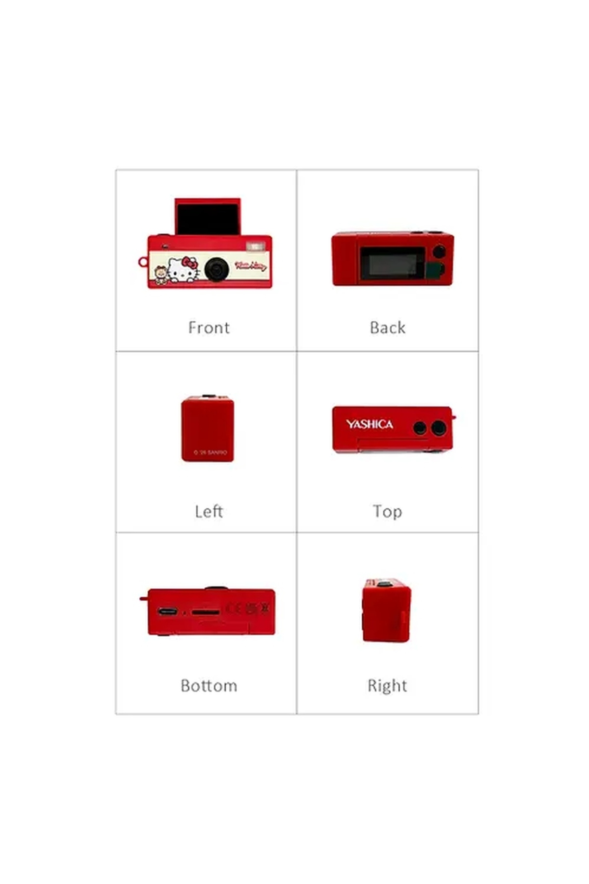 Yashica x Hello Kitty Funtastic Anahtarlık Kamera (Classic Hello