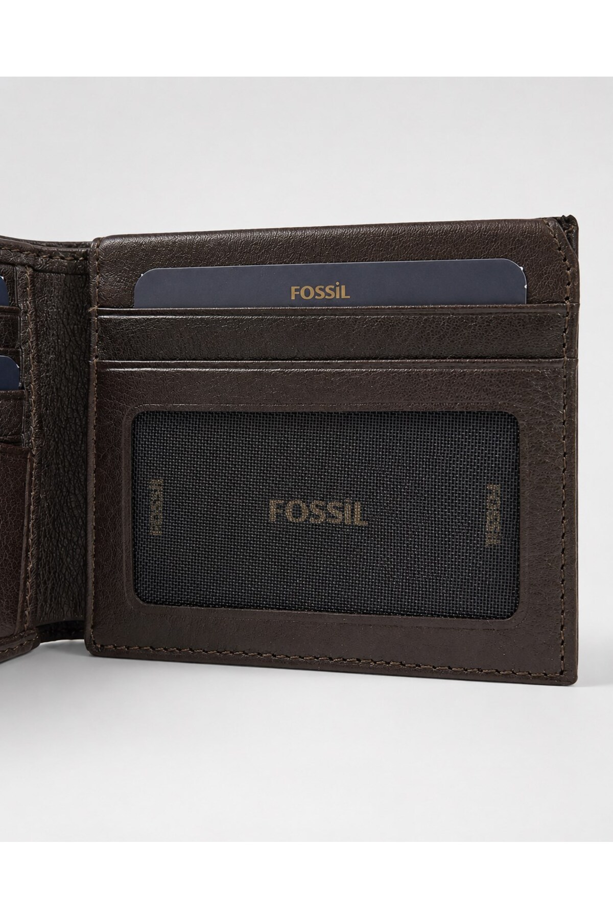 Fossil Düz Para Bölmeli Hediye Kutulu Hakiki Deri Kartlık Cüzdan görsel 8