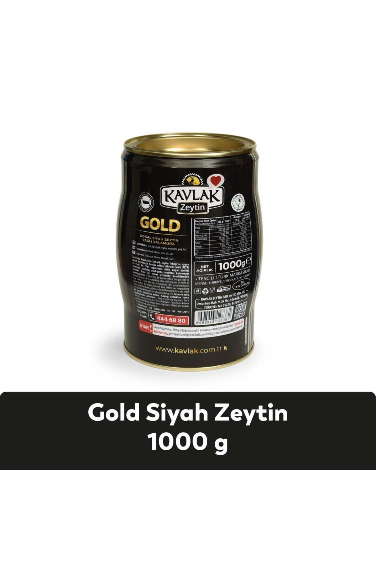 Kavlak Zeytin Kavlak Gold Gemlik Siyah Zeytin 1 Kg - Fiyatı, Yorumları