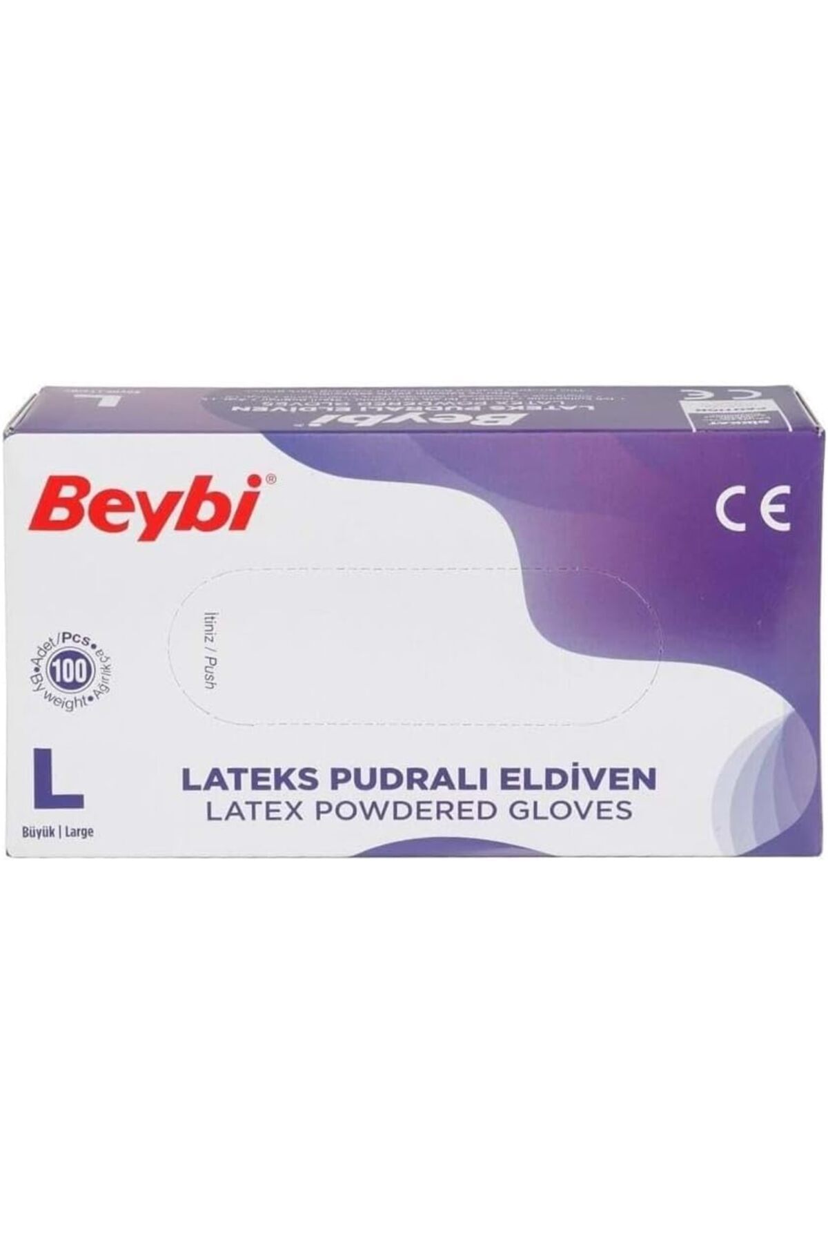 Üstüner Store Lateks Pudralı Eldiven Large 100'lü