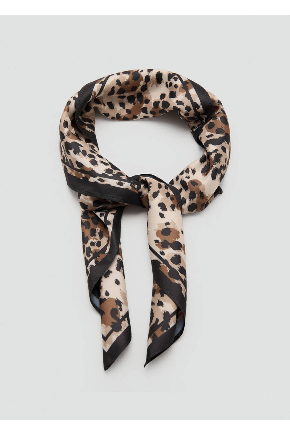 MANGO Woman Leopar desenli şal görsel 3