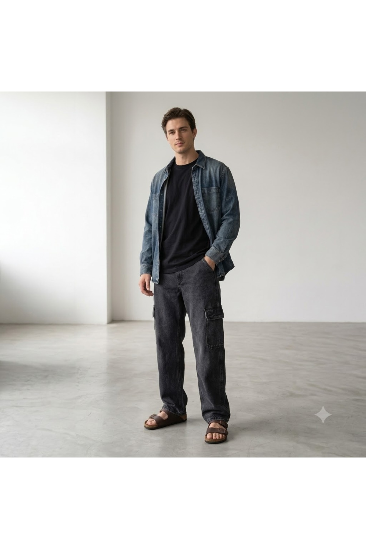 شلوار جین گشاد و راسته مردانه مدل Cargo 568™ - 000LP00020 لیوایز شلوار جین Levi's