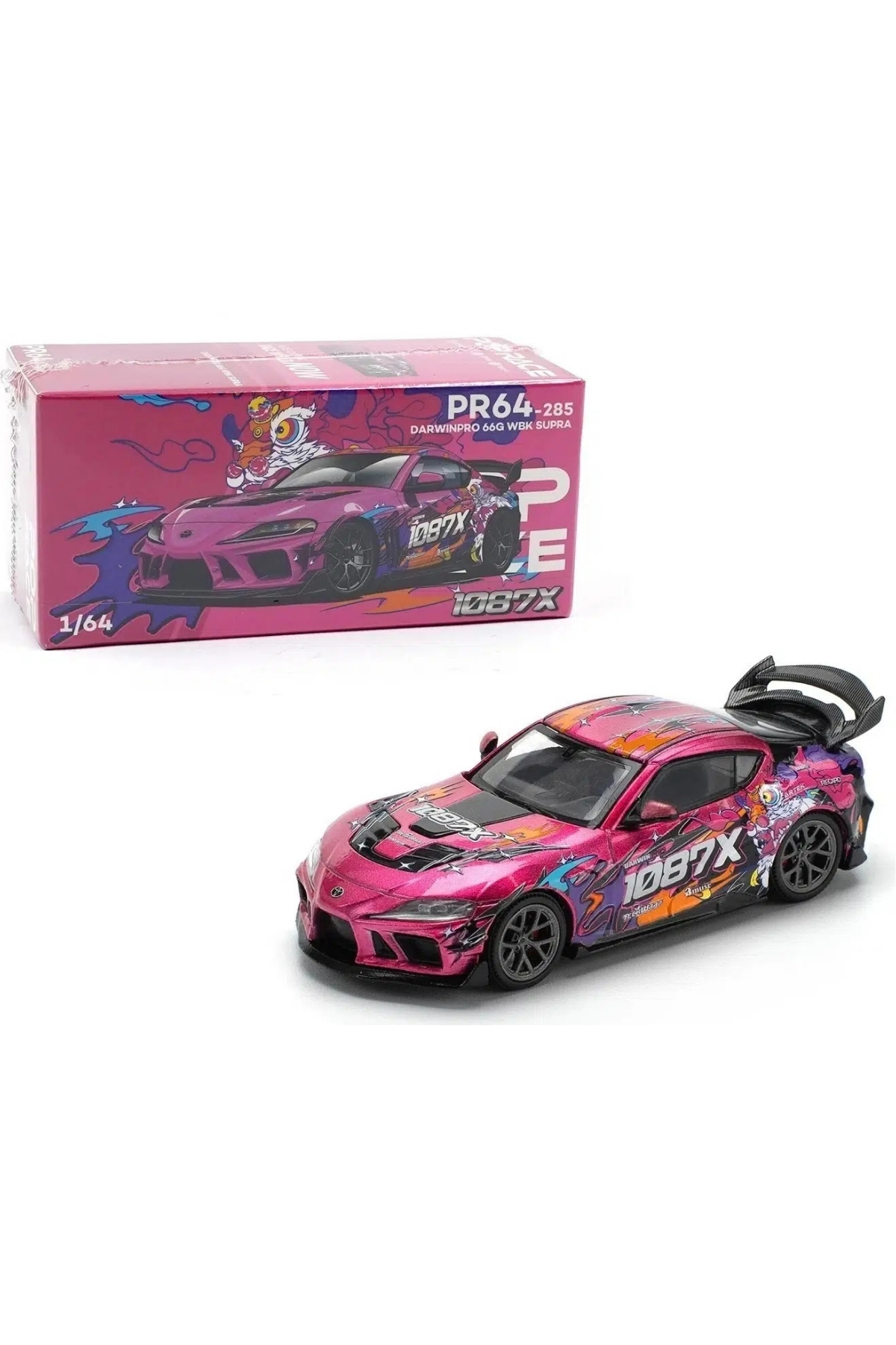 pop race 1 Pop Race Toyota GR Supra DarwinPro 66G WBK 1/64 Diecast