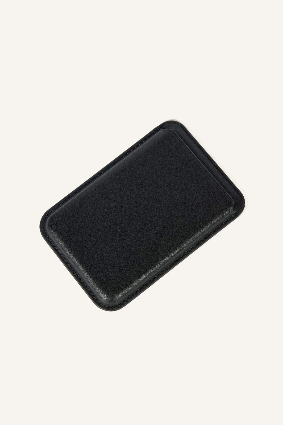 DeFacto Magsafe Unisex Suni Deri Siyah Kartlık I6568AXNS görsel 2