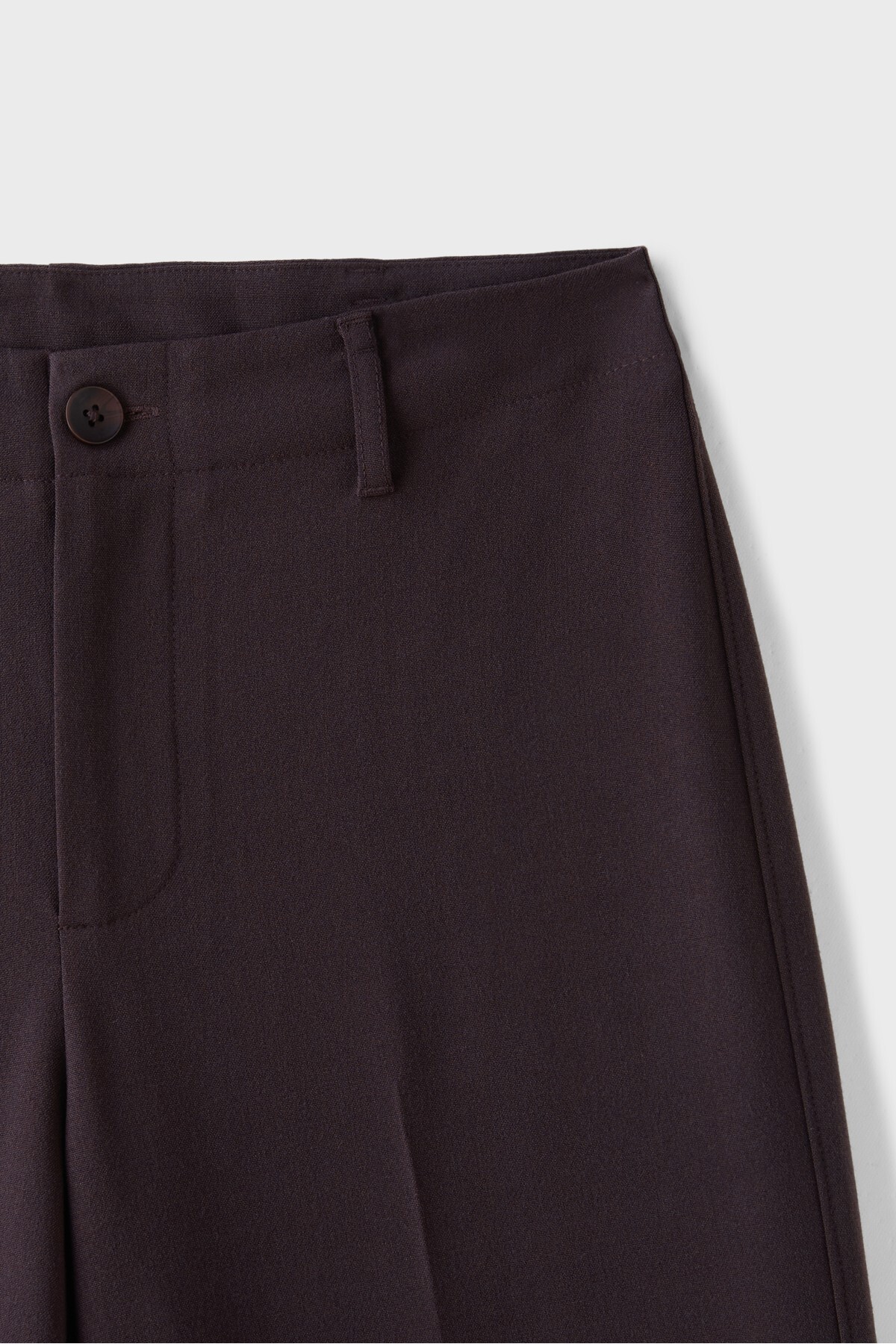 Stradivarius Dar kesim düz paça klasik pantolon görsel 8