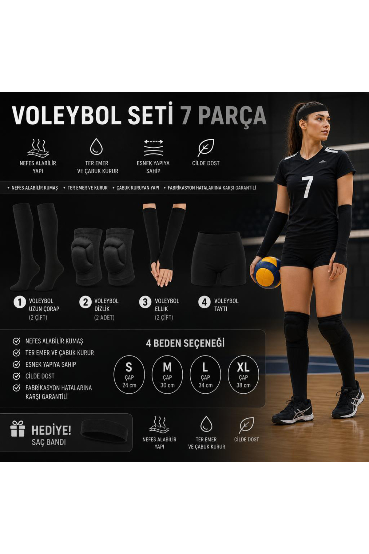 VOLEYBOL SETİ FULL SET HEDİYELİ küçük fotoğraf 2