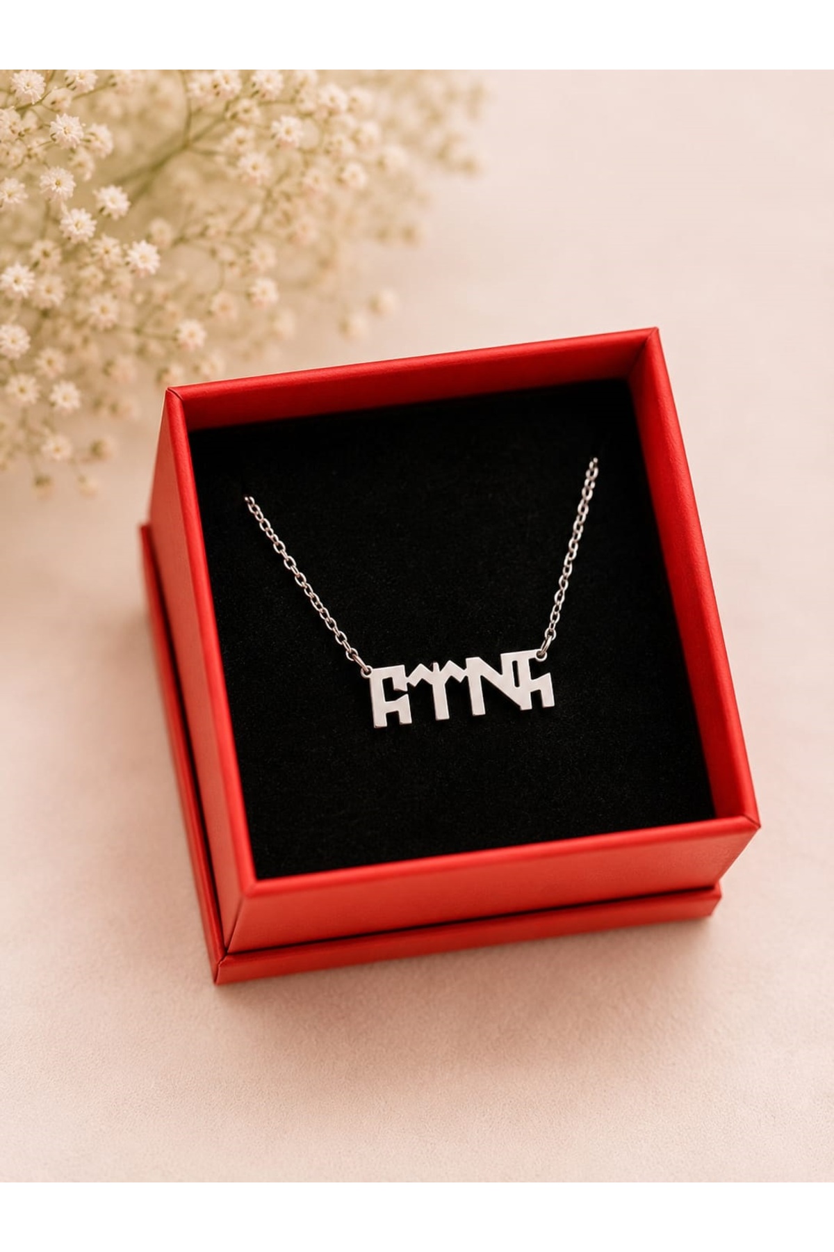 HIFA DIAMOND HANDMADE JEWELERY Göktürkce yazılı isim kolye Göktürk yazılı kolye,kişiye özel isimli kolye görsel 4