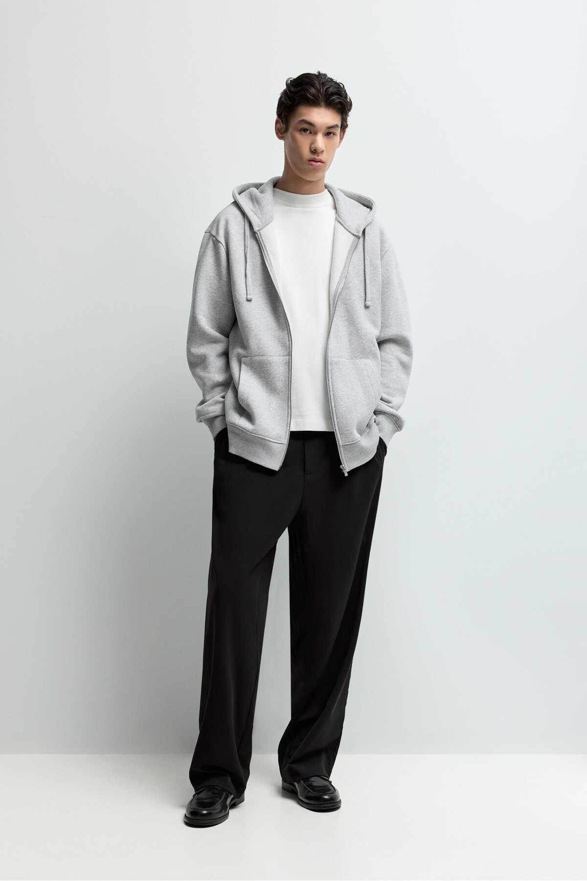 LEFTIES Temel fermuarlı sweatshirt görsel 2