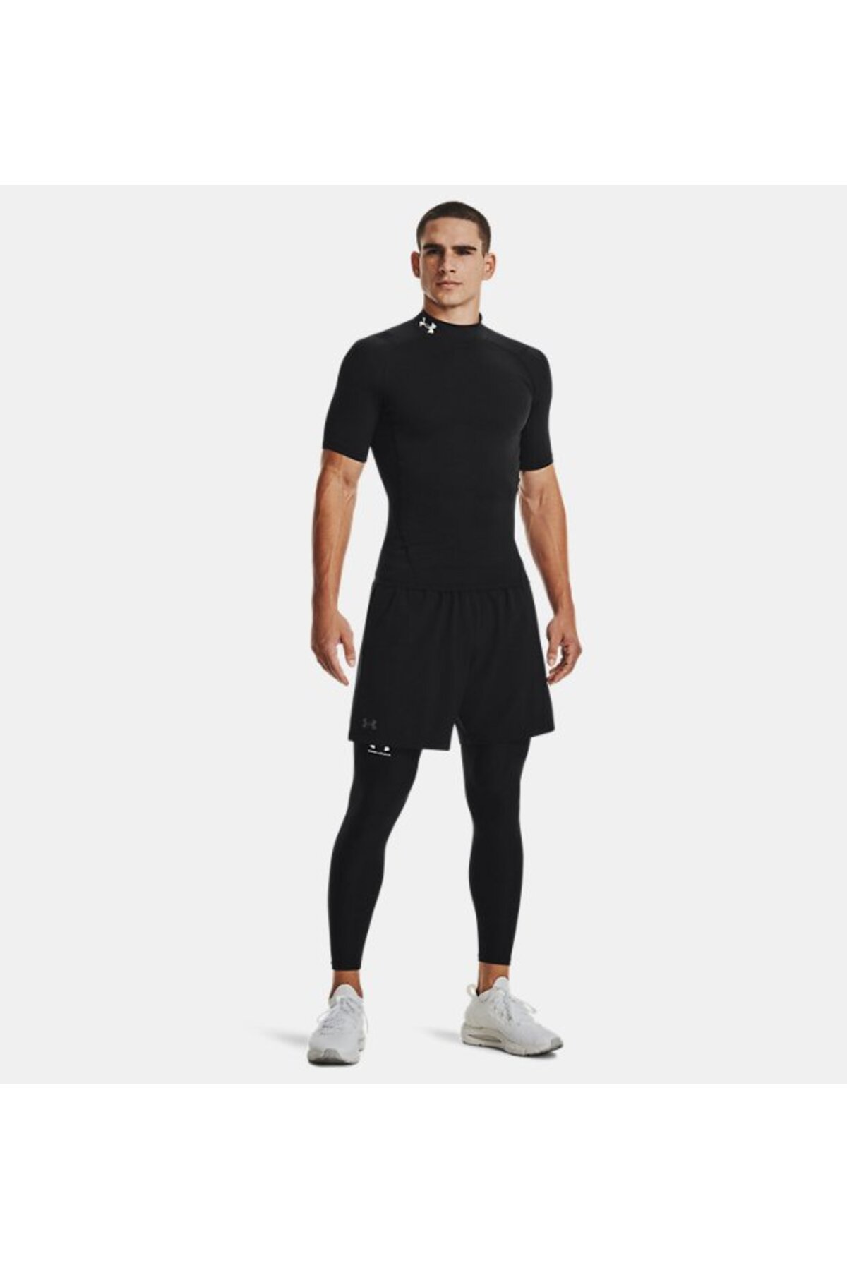Under Armour Erkek UA HeatGear Armour Compression Mock Kısa Kollu T-shirt görsel 8