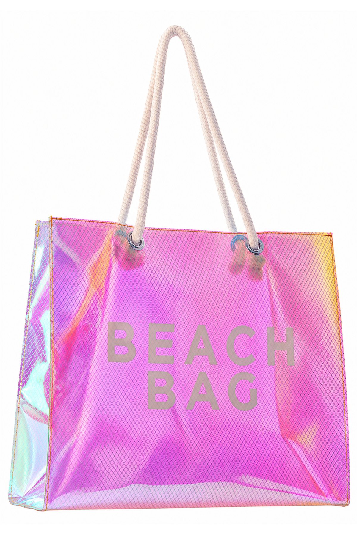 Luzza Bag Hologram Diamond Beach Bag Baskılı Plaj Çantası görsel 5