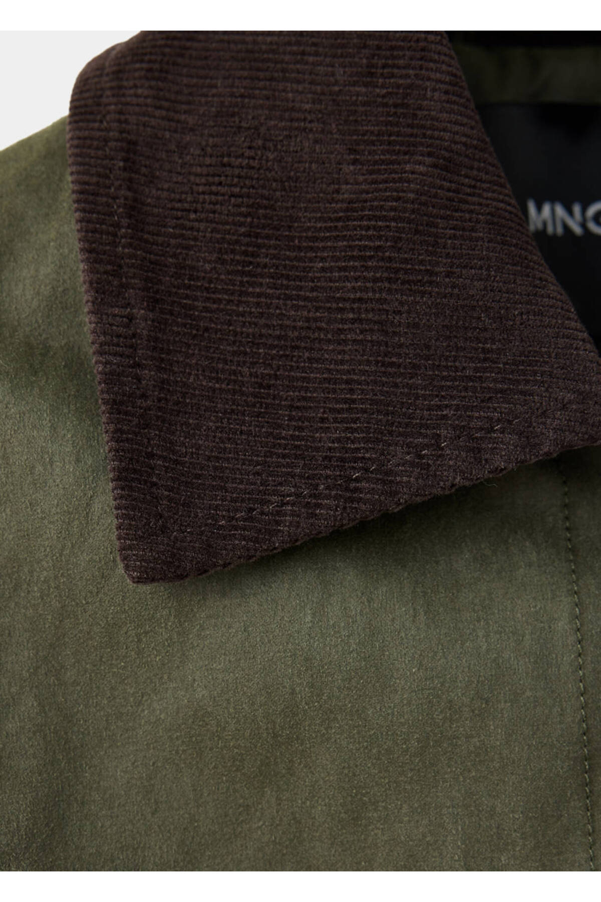 MANGO Woman Corduroy collar jacket görsel 5