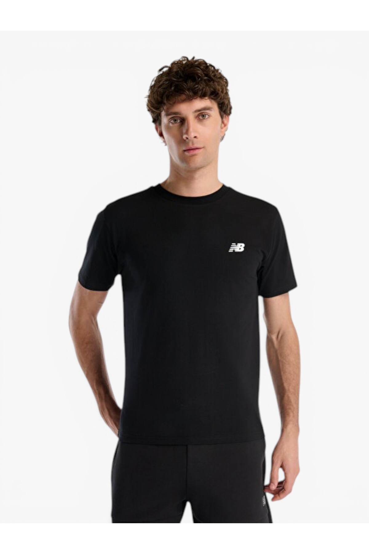 تی شرت مردانه طرح Lifestyle کد Mnt1537-Bk نیو بالانس تی شرت ورزشی New Balance