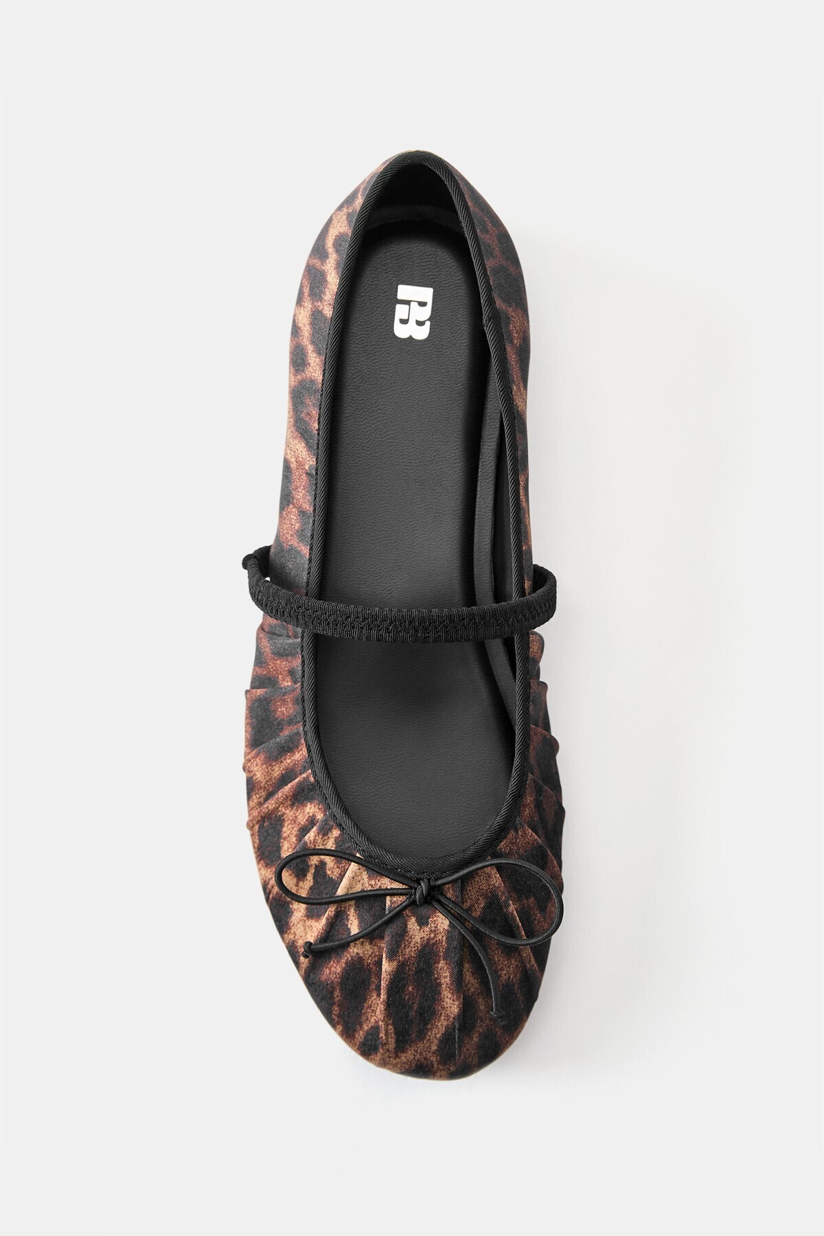Pull & Bear Leopar desenli balerin ayakkabısı görsel 5