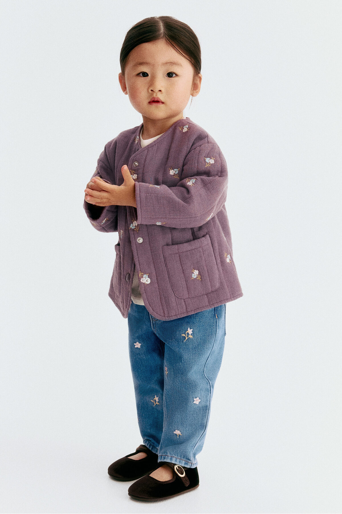 شلوار جین گلدوزی شده اچ اند ام شلوار جین H&M