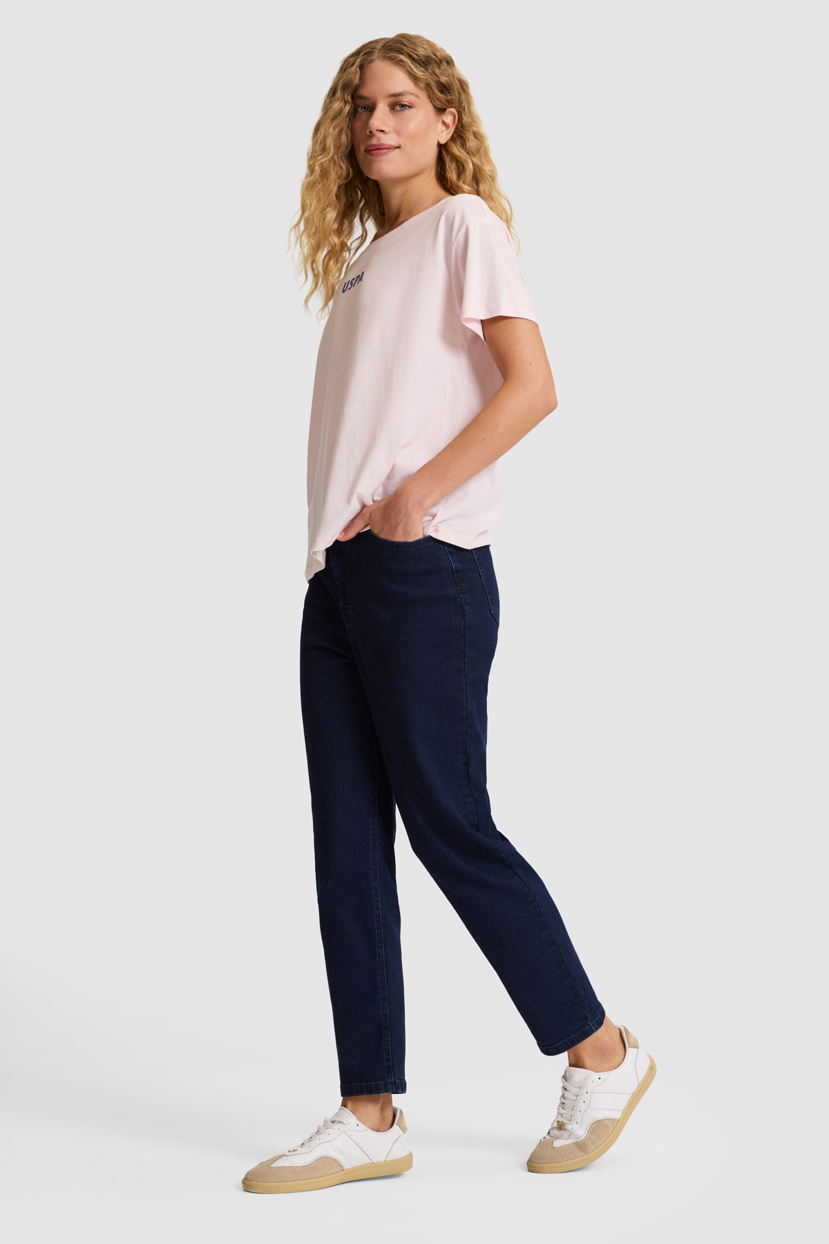 U.S. Polo Assn. Kadın Eflatun Jean Pantolon 50325217-DN0013 görsel 3