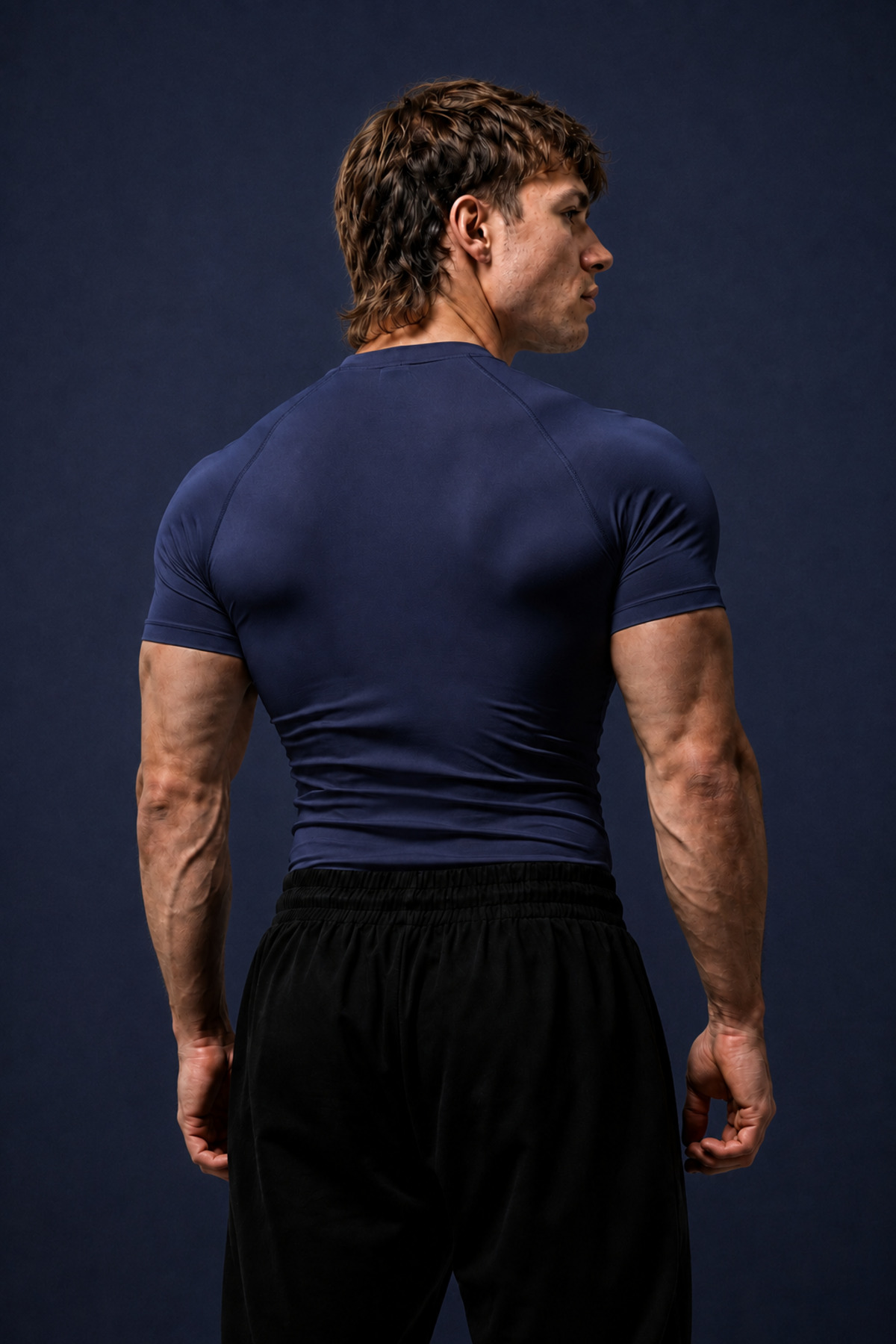 Raw Limits Basic Erkek Kısa Kollu Compression T-Shirt Dar Kesim Fitness Gym Antrenman Tişörtü görsel 2