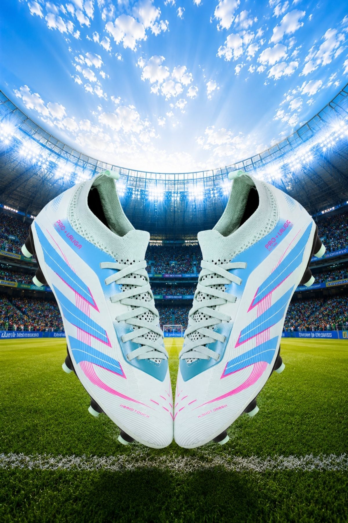 AİRBOOM Pro+Laliga Çoraplı Halı Saha Ve Çim Zemin Kramponu Unisex görsel 2