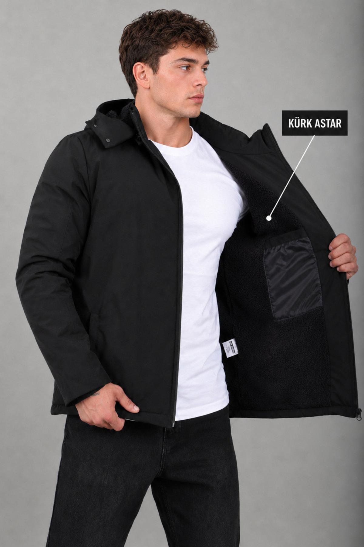 İçi Kürklü Spor Likralı Mont/Kaban PLDP3016_50509-1 — رنگارنگ — تصویر 3 از 7