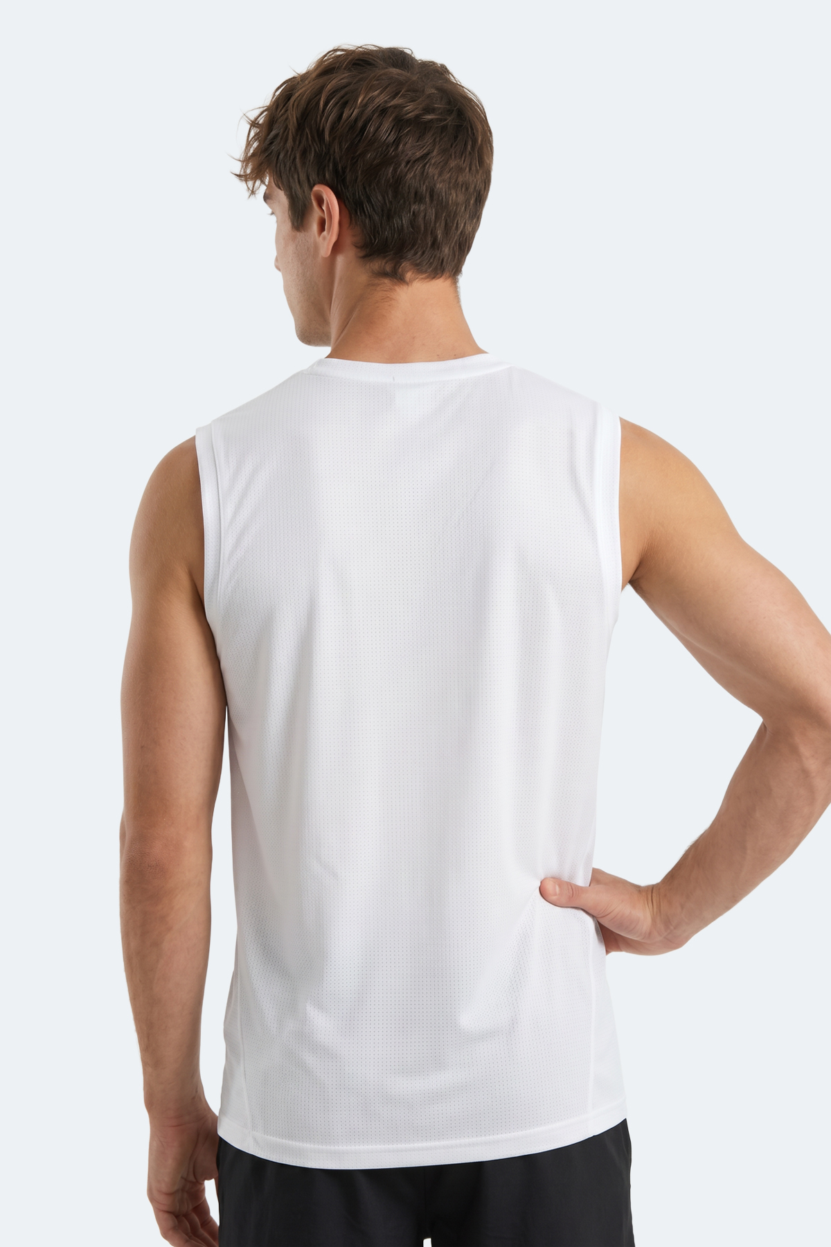 Slazenger HEROFIT IN Erkek Kolsuz Beyaz Atlet görsel 6