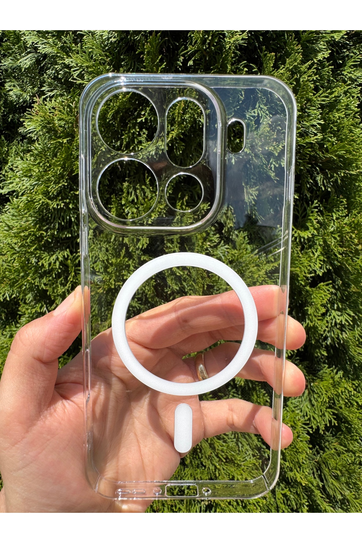 Oppo Find X9 Pro Uyumlu Kılıf İnce Sert Sararmaz Magsafe Kamera Korumalı Koruyucu Dayanıklı Transparan Arka Kapak