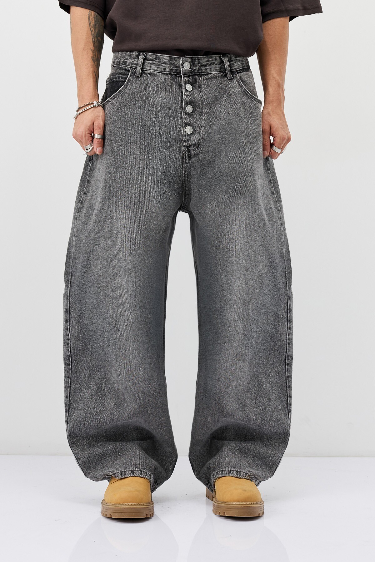 VAMOSCLO Barrel Fit Jeans görsel 3