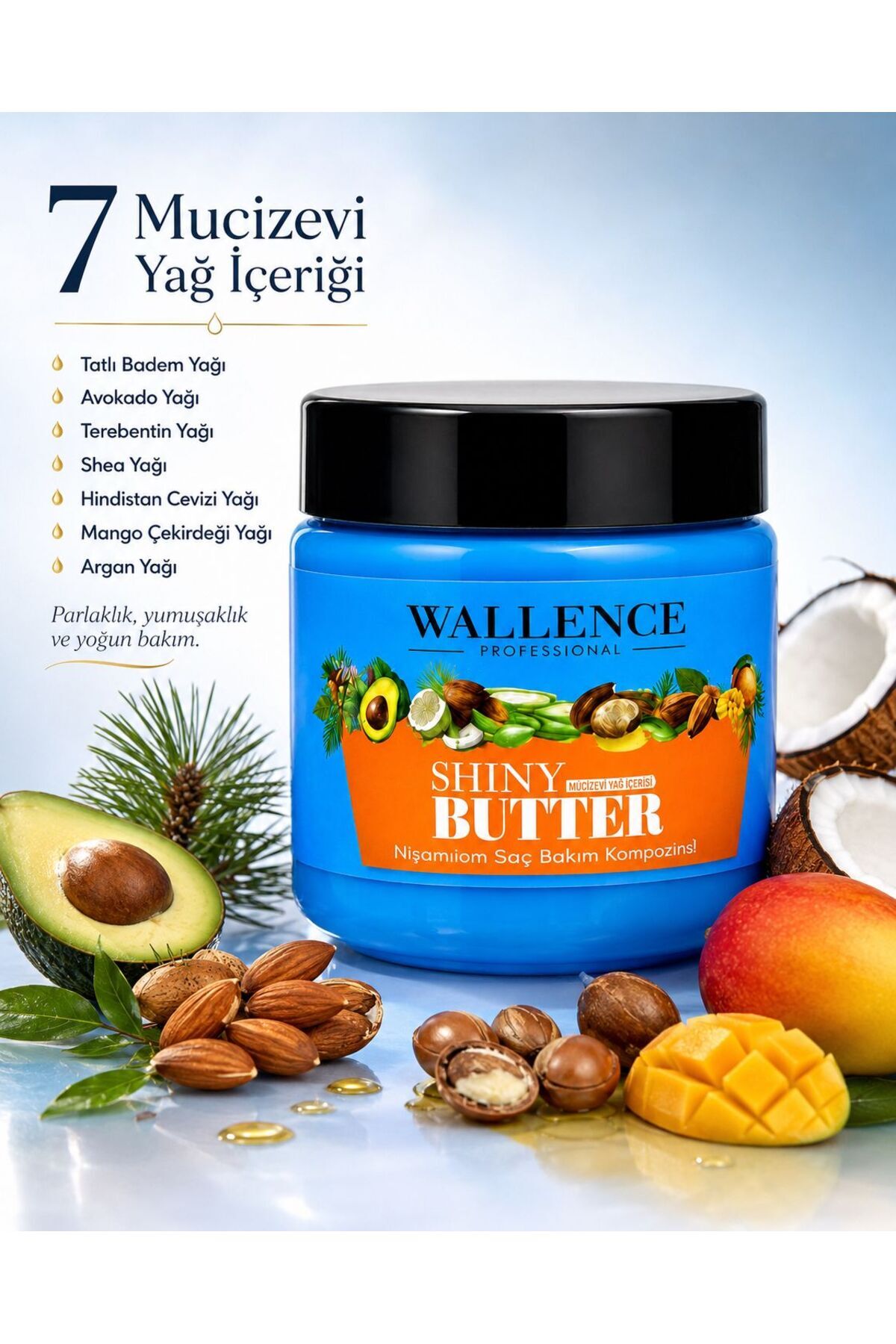 نرم کننده موی Shiny Butter با ۷ ماده تشکیل دهنده مخصوص و ماندگاری بالا، ۲۲۵ میلی لیتر — shin — تصویر 4 از 5