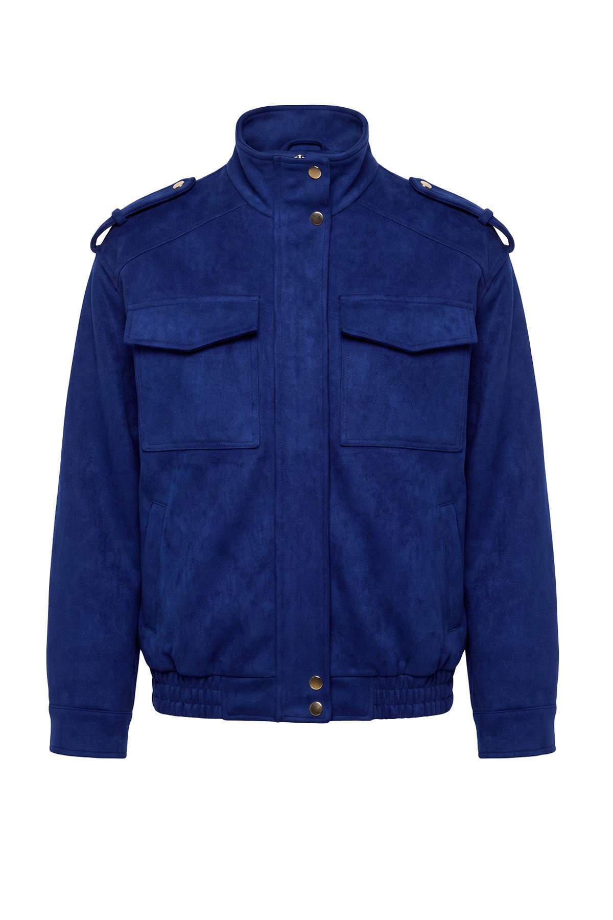 trendyolmilla-womens-dark-blue-plain-oversize