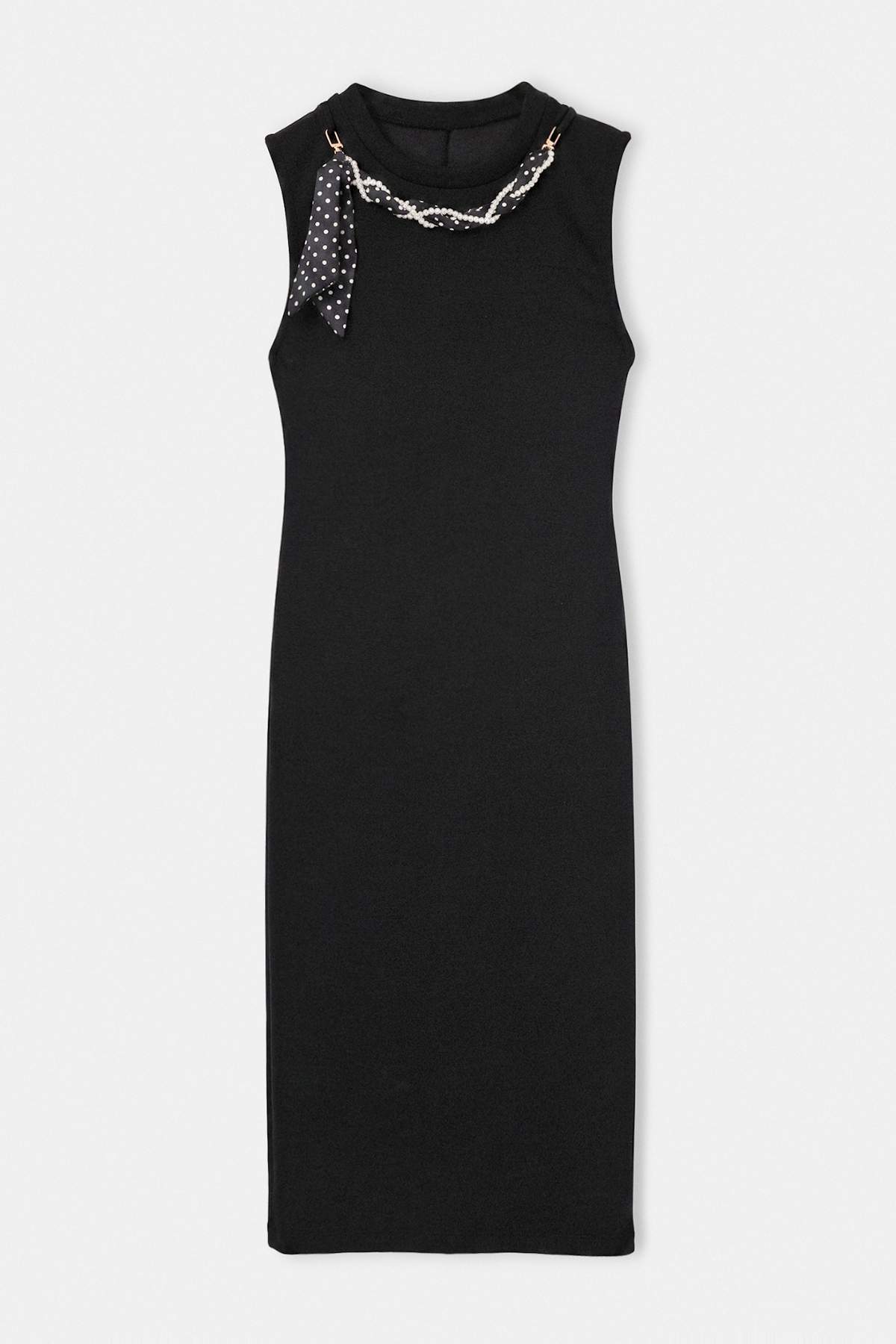 Drop by Trendyolmilla Aksesuar Detaylı Yıtmaçlı Elbise