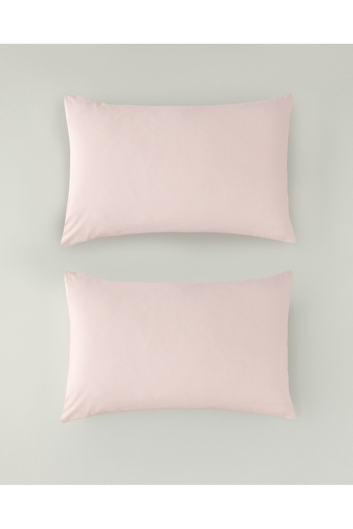 Pure Pamuklu 2'li Yastık Kılıfı 50x70 cm Toz Pembe