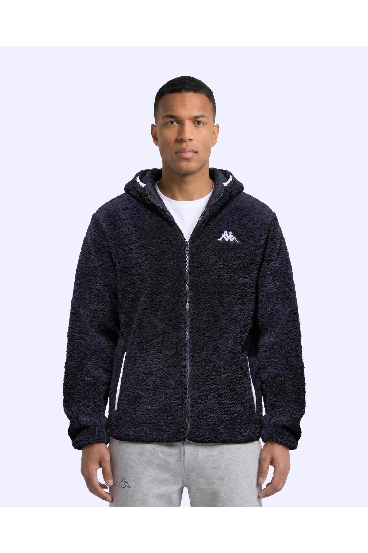 Kappa Mesa Sherpa Erkek Siyah Regular Sherpa Mont görsel 2