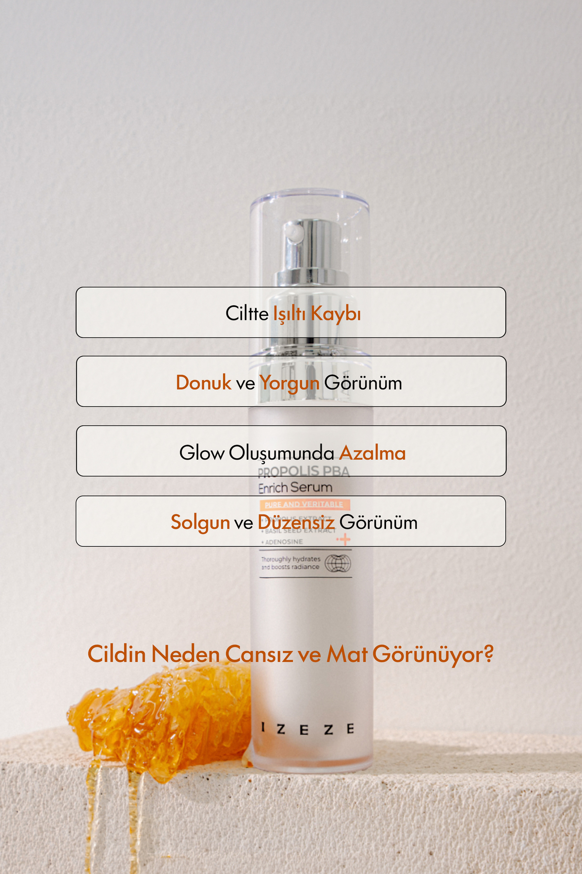 PROPOLIS PBA Enrich Serum, 30ml | Zengin Beslenme, Derin Nemlendirme, Niasinamid Serumu — 8809686120321 — تصویر 3 از 6