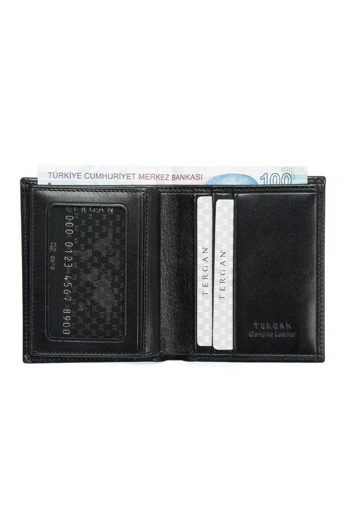 Tergan Siyah Hakiki Deri Erkek Cüzdan - S1CE00001503-B06 görsel 3