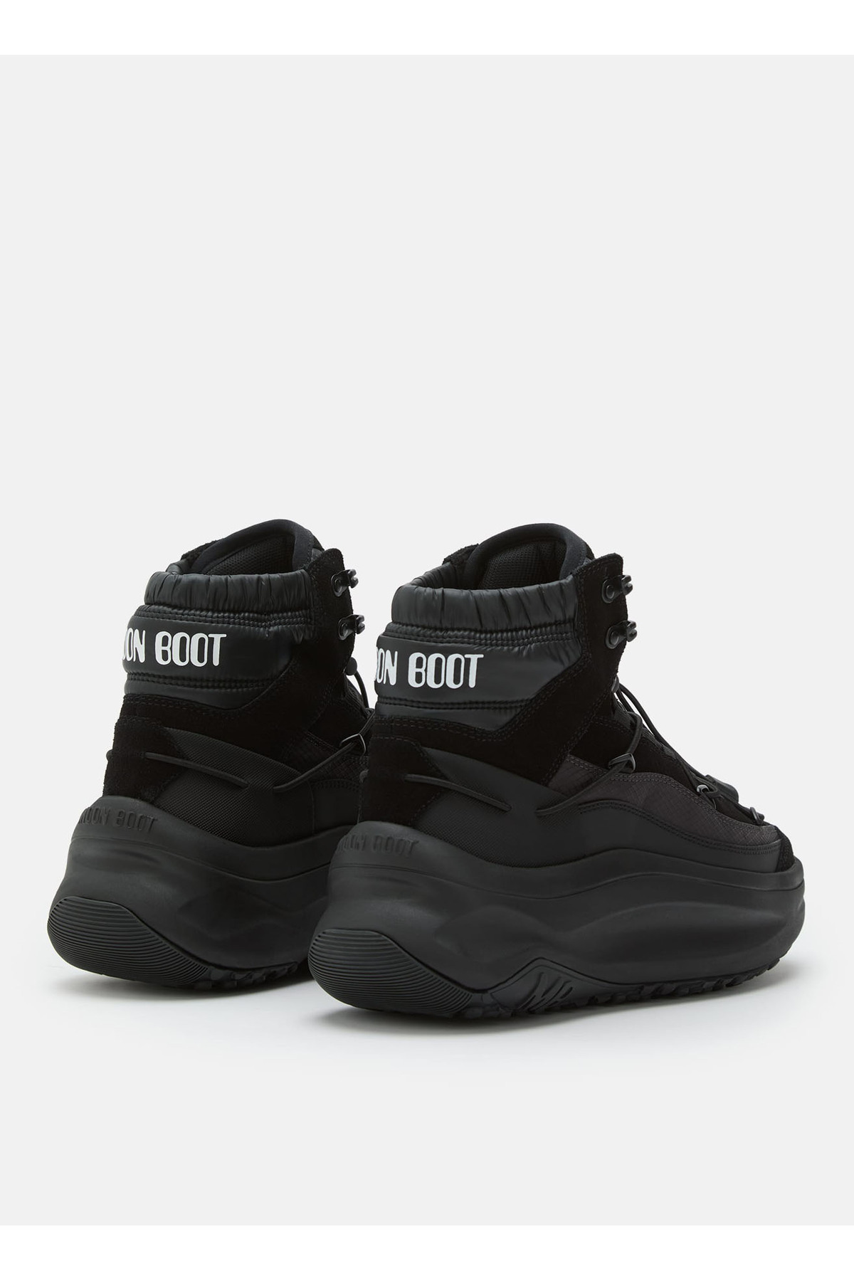 MOON BOOT Siyah Erkek Kar Botu MB MOON247 XLACE MID görsel 4
