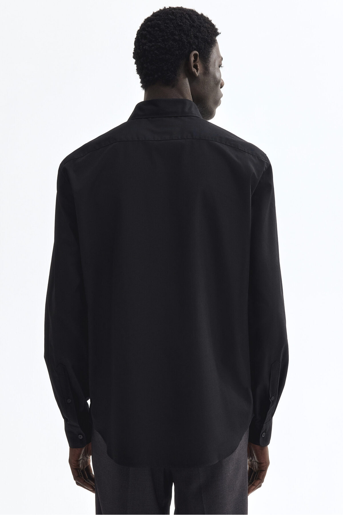 H&M Slim Fit Kolay Ütülenir Gömlek görsel 5