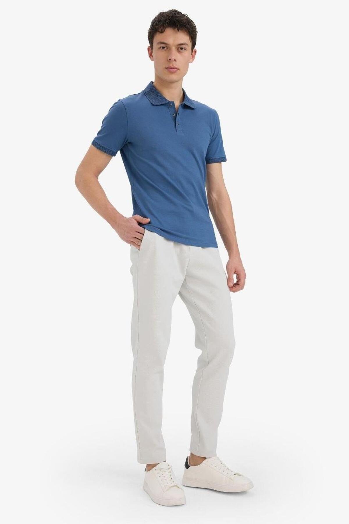 Defacto Flexible Basic Jogger Pants with Tie-Waist and Pockets, Straight Leg C6022Ax25Au