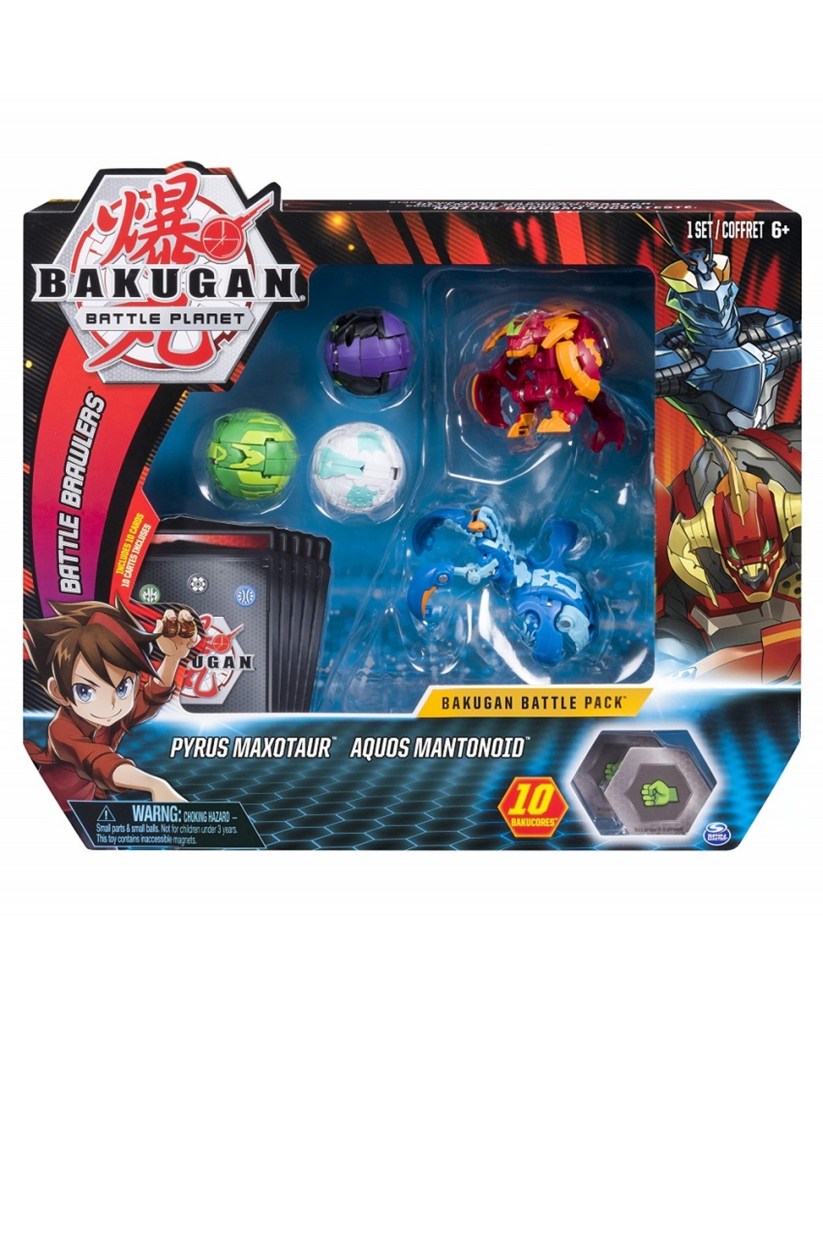 OYUNCAKSAHİLİ Bakugan 5li Top Oyun Kartı Dragonoid Oyuncak PYRUS