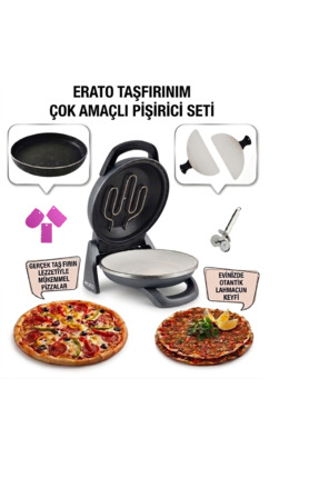 gözdehome Otomatik Pizza ve Lahmacun Makinesi Taşfırınım Antrasit