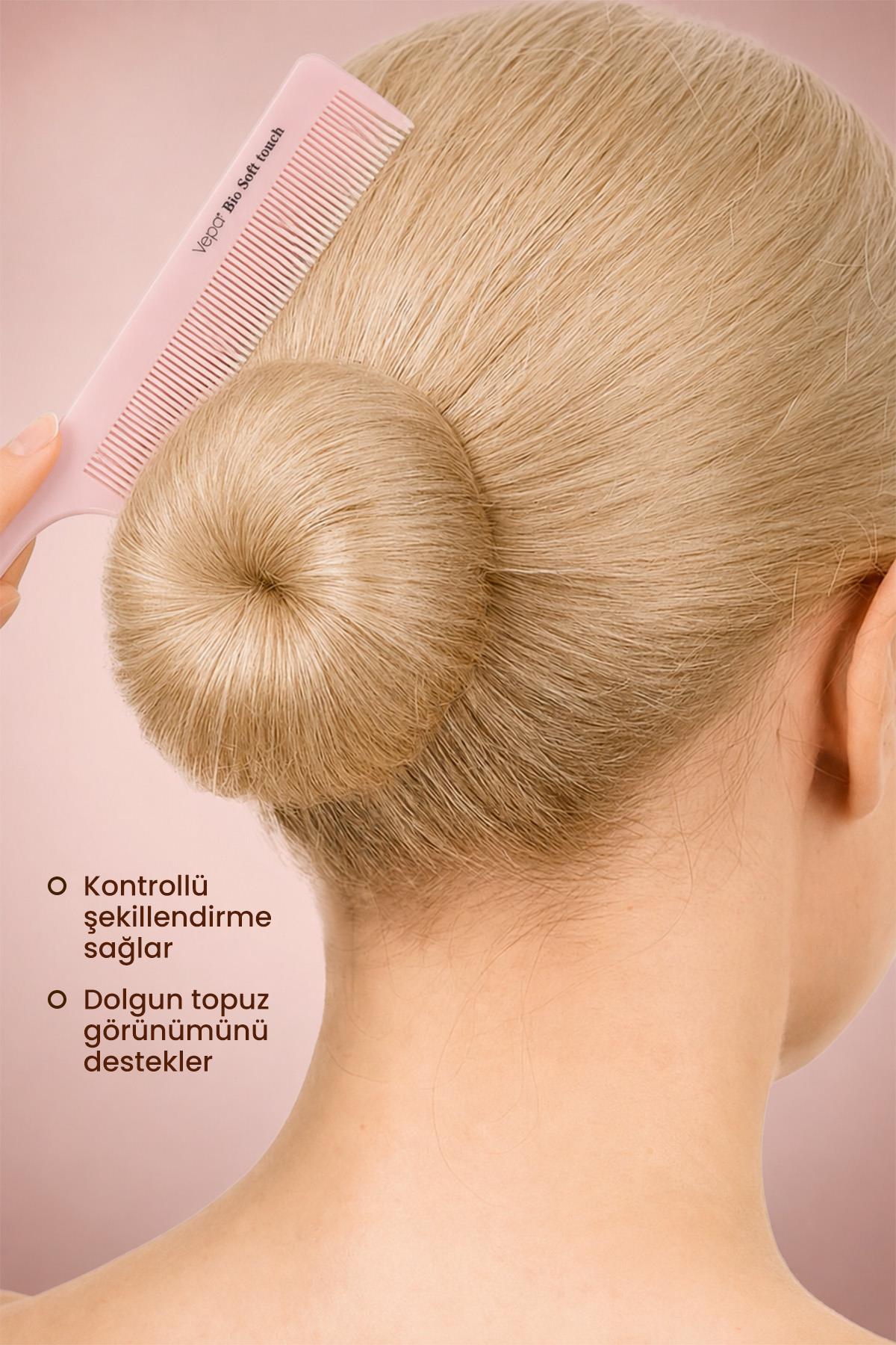 Sleek Bun Set, Profesyonel Topuz FırçasıI, Krepe Tarak — رنگارنگ S139955210001 — تصویر 3 از 6