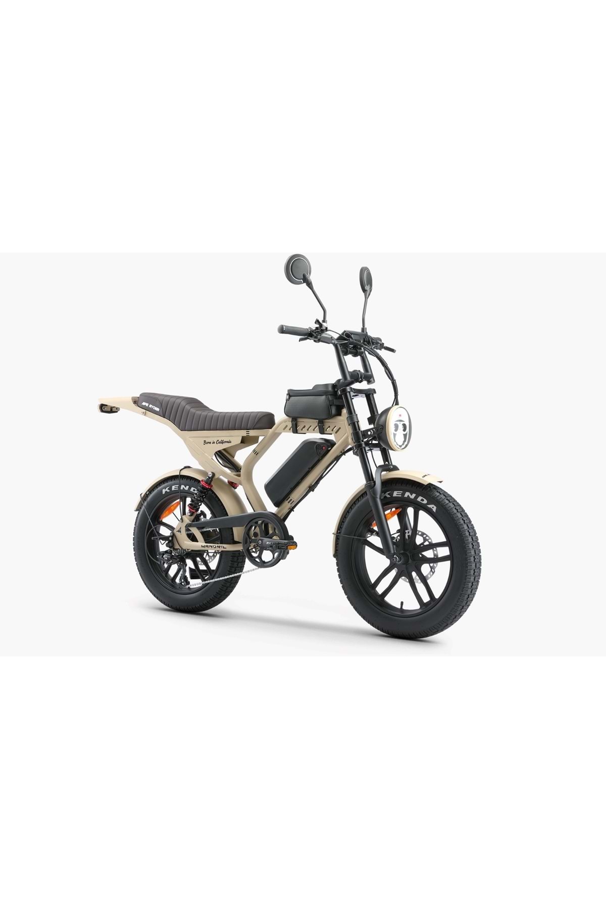 Ape Ryder Mandril Elektri̇kli̇ Bi̇si̇klet (kum Kahve)