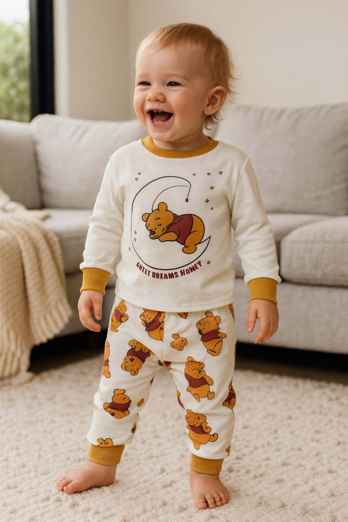 aden kids 0-4 Years Unisex Baby and Kids Pajama Set – Cartoon Printed Cotton Interlock Girls' / Boys' Sleepwear Set