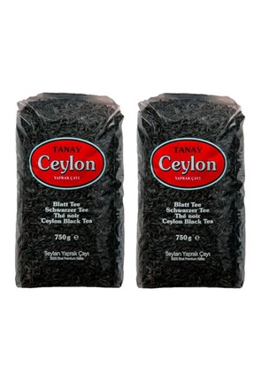Tanay Ceylon Ithal Sri Lanka Siyah Yaprak Seylan Çayı Kaçak Çay 750 gr X 2 Ad...